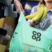 A Compostable Carrier Bag Supplied To The Coop By Bunzl Retail Supplies